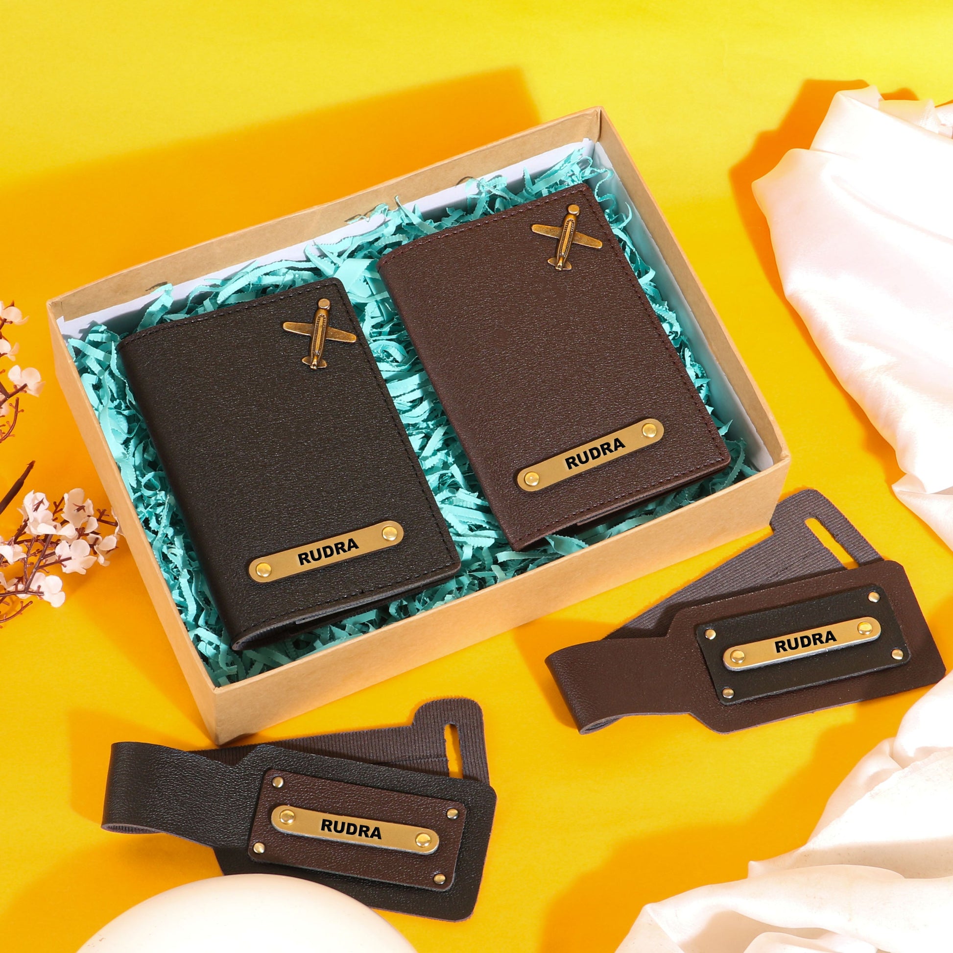 couples passport covers and couples bagtags hamper My Store NC Gifts