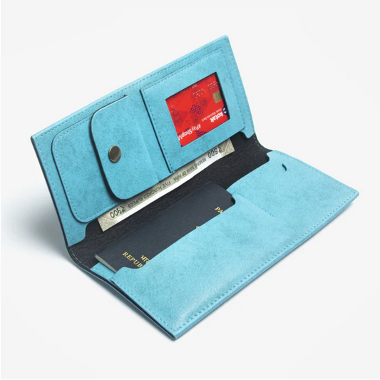 Passport organizer Sky Blue My Store NC Gifts
