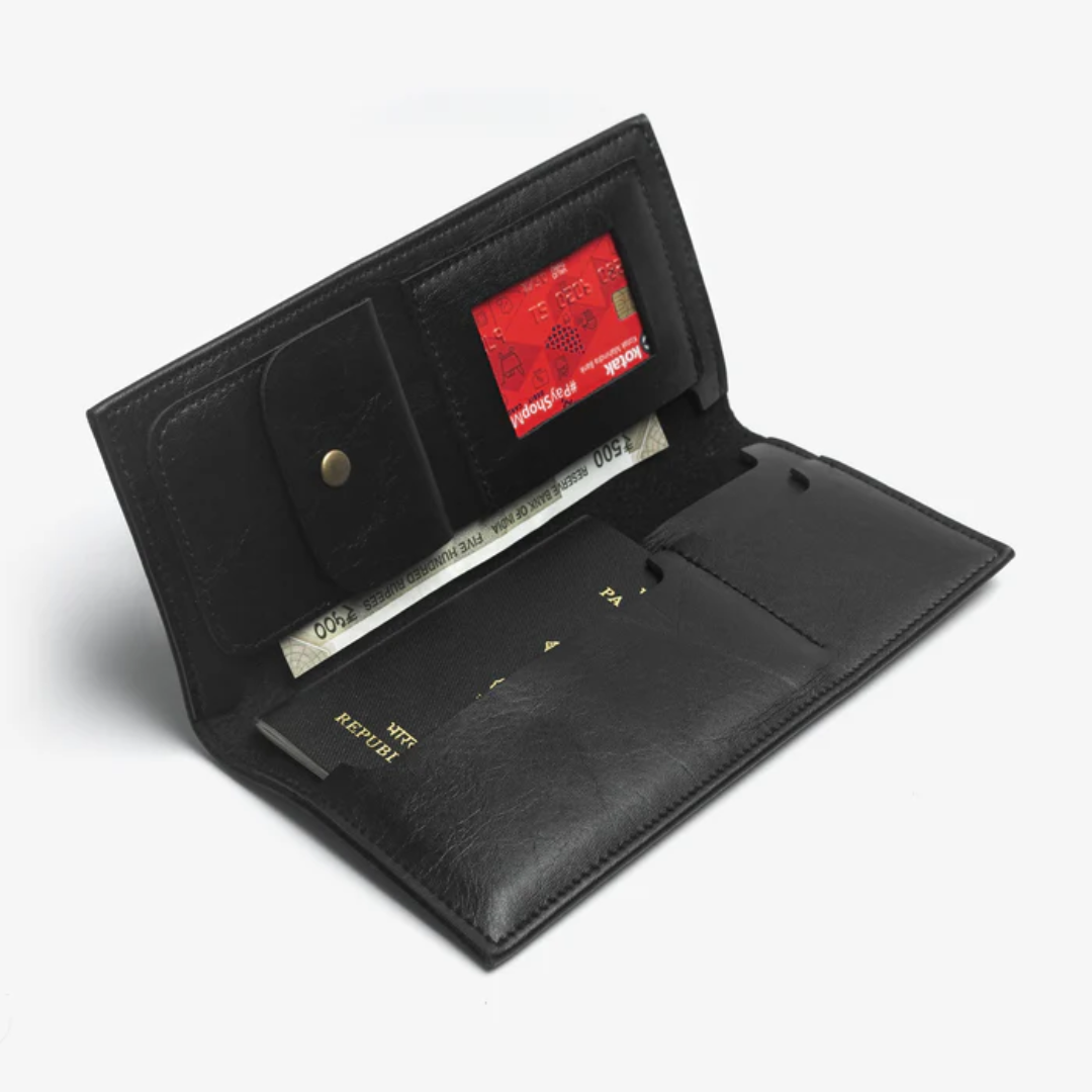 Passport organizer Black My Store NC Gifts