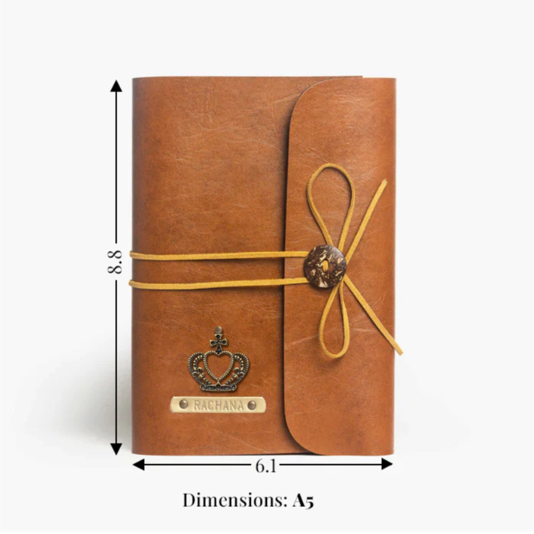 Loop Diary Brown My Store NC Gifts