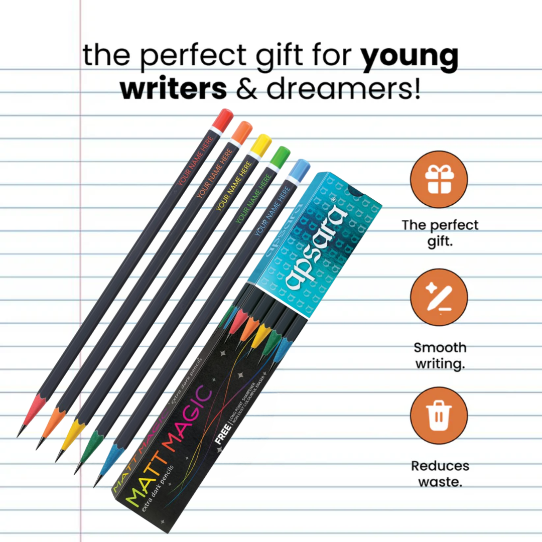 Customized Pencil With Name For Kids Set (20 Pcs) - Name Engraved, Ideal Gift For Kids Birthday And Return Gifts (2), Multicolor NCGIFTS
