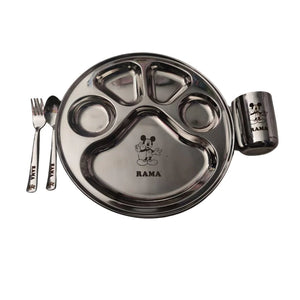 Customized Round Compartment Plate Set