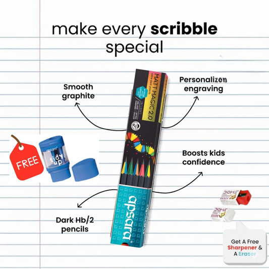 Customized Pencil With Name For Kids Set (20 Pcs) - Name Engraved, Ideal Gift For Kids Birthday And Return Gifts (2), Multicolor NCGIFTS